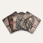 Kashmiri Paper Mache Royal Miniature Art Coaster Set